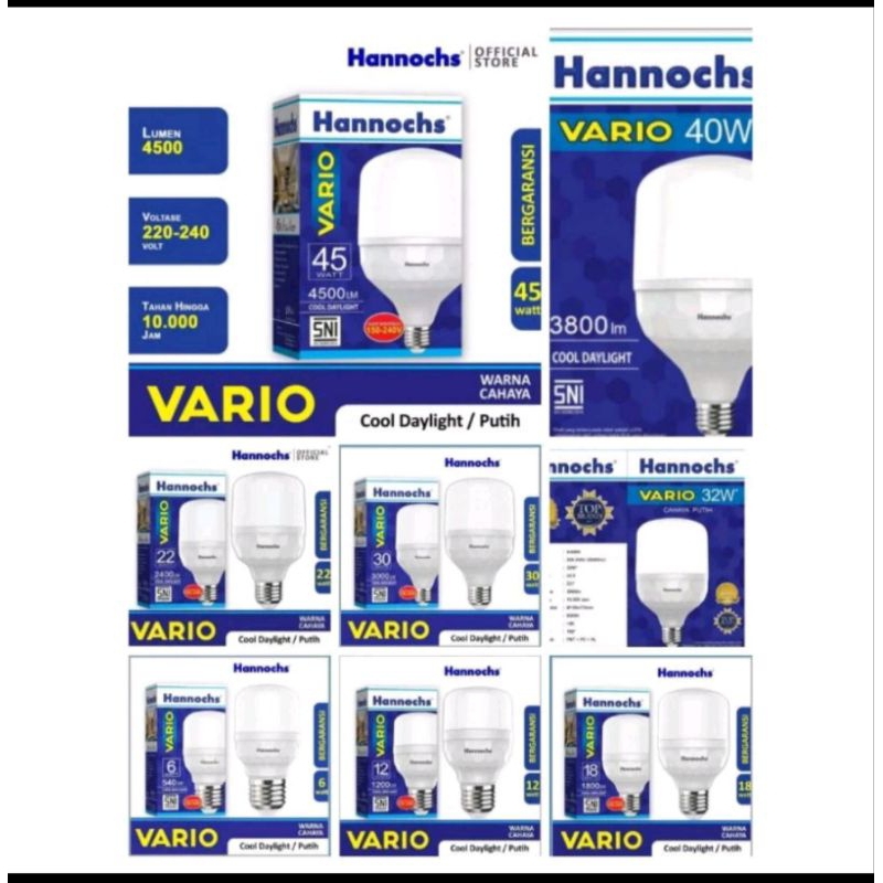 Lampu Hannoch Vario  (Garansi resmi)