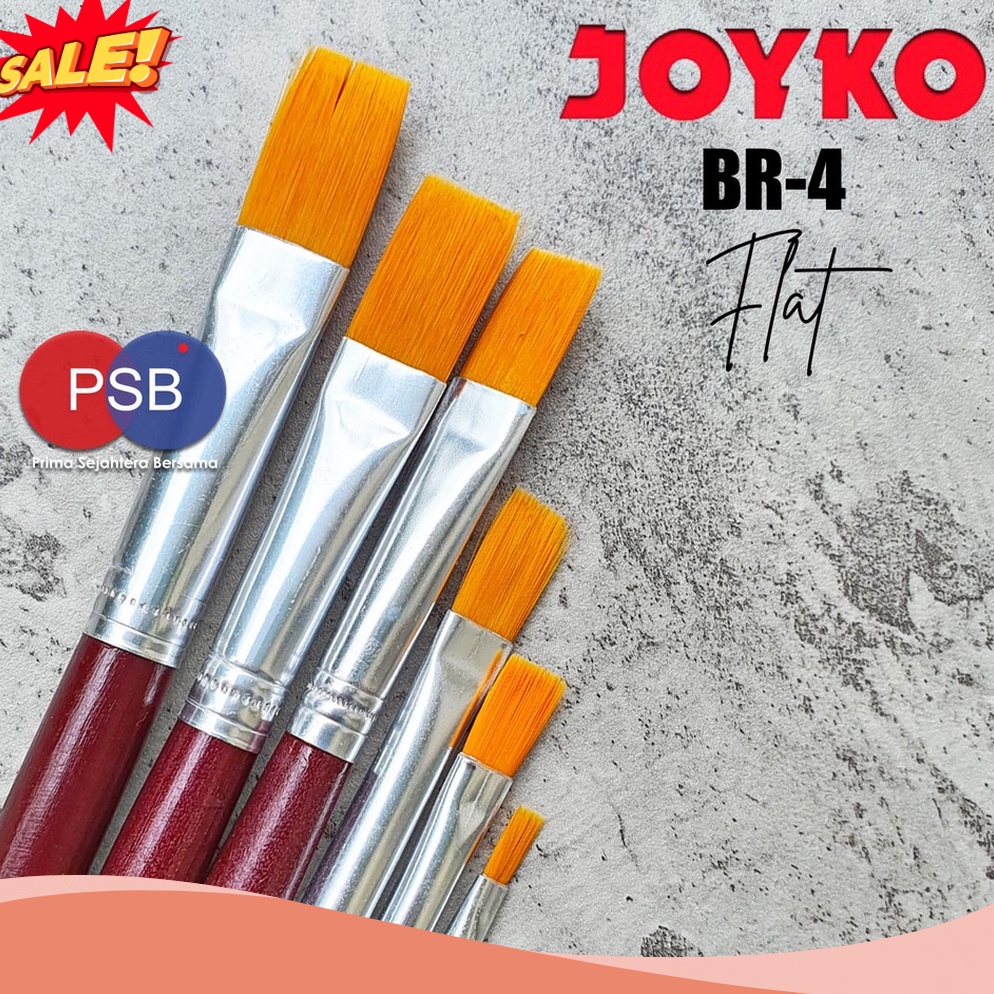 

REWARD PROGRAM Kuas BR4 Flat Brush Kuas Lukis Set 6