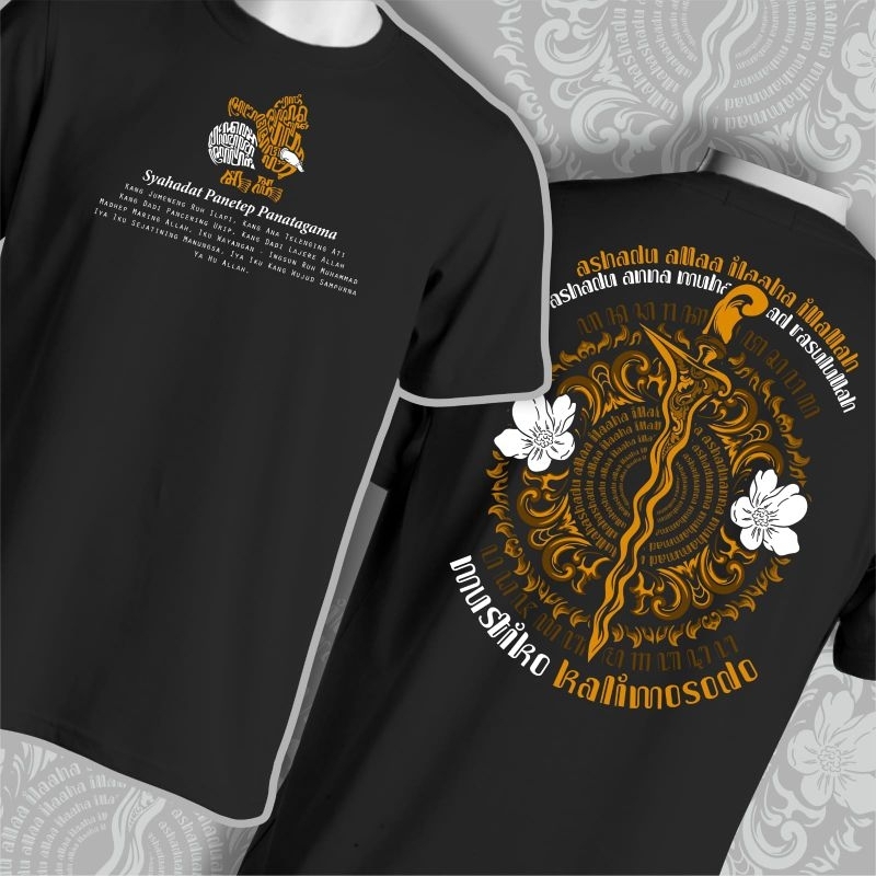 kaos Keris Jawa Semar Syahadat Mustiko Kalimosodo