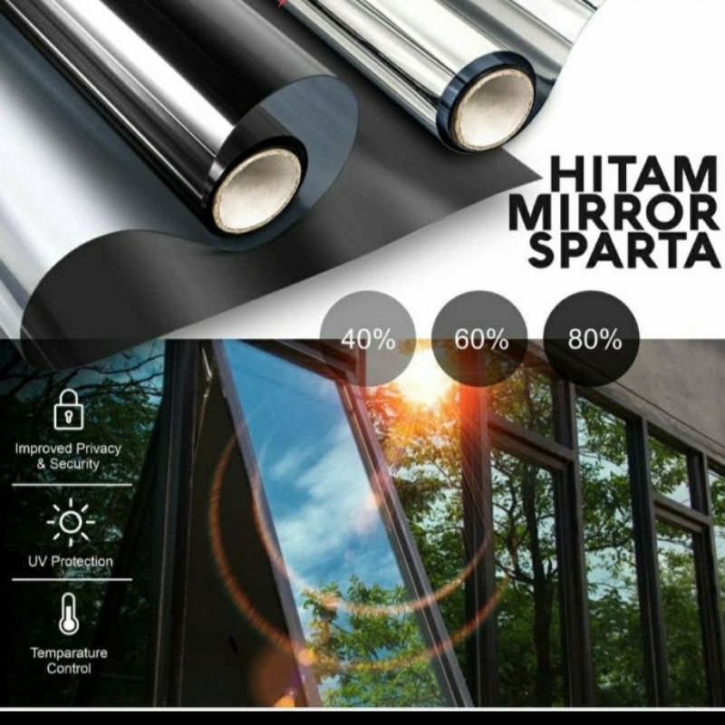 sticker kaca / stiker kaca film / stiker kaca film one way 1roll