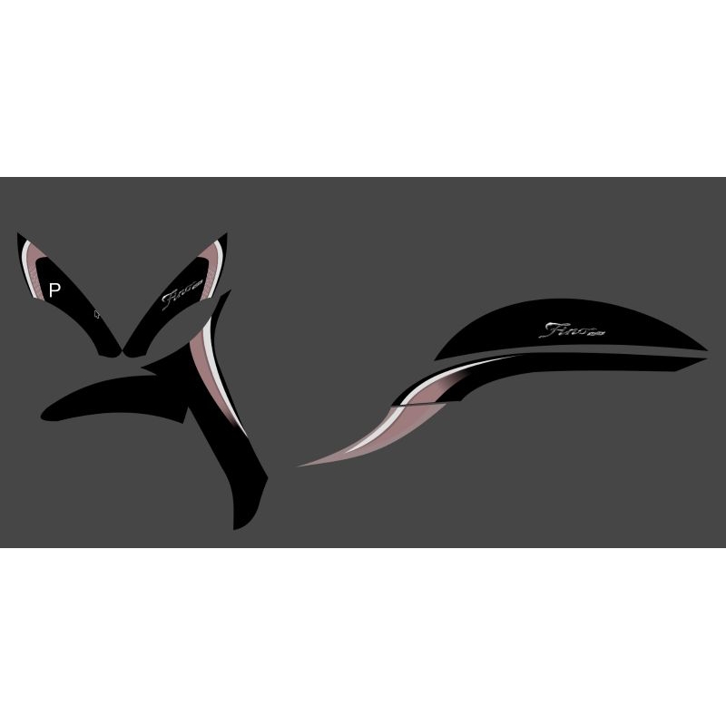 striping transparan fino 125 fi custom original thailand