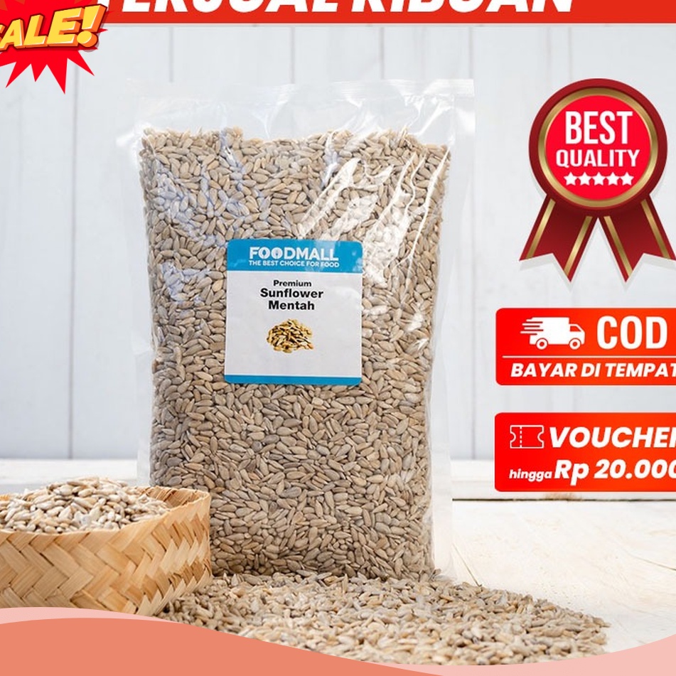 

HARI INI SAJA DISKON BIG Sunflower Seed MENTAH 1 kg biji matahari kupas MENTAH