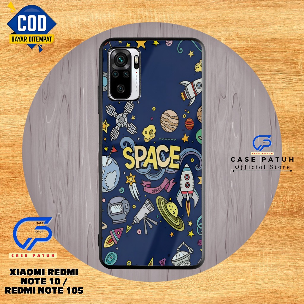 Casing HP Xiaomi Redmi Note 10/Redmi Note 10s Motif SPACE Terbaru Case Patuh ( CP32V2 ) - Silikon Ca