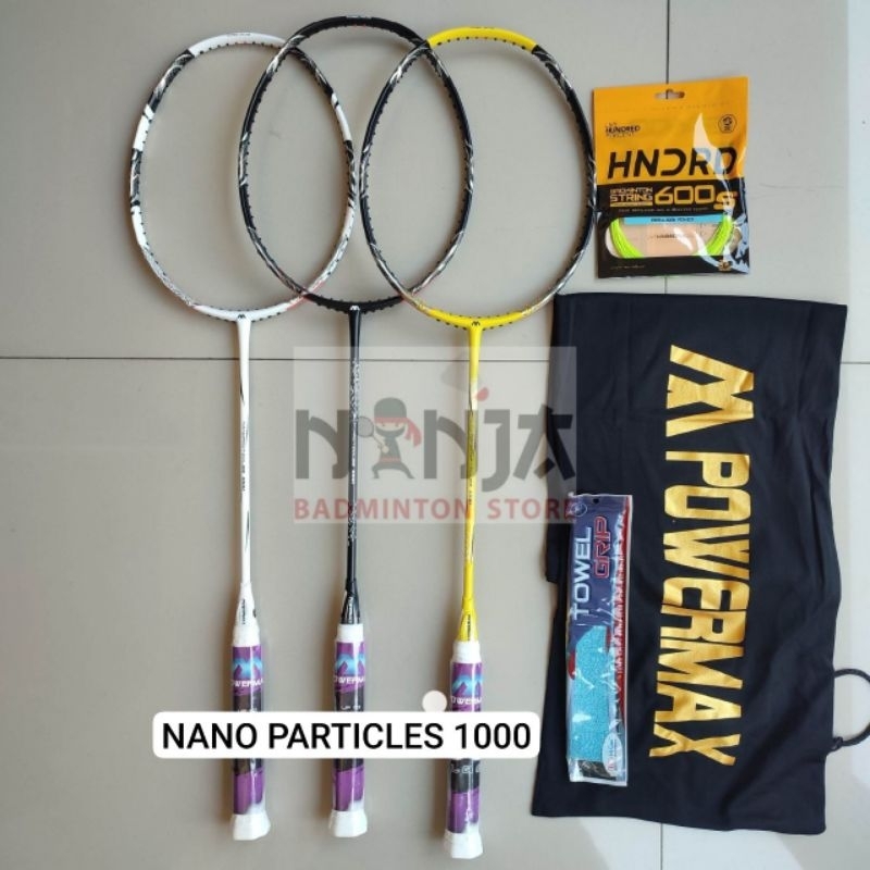 RAKET BADMINTON POWERMAX NANO PARTICLES 1000 / NANOPARTICLES 1000 ORIGINAL