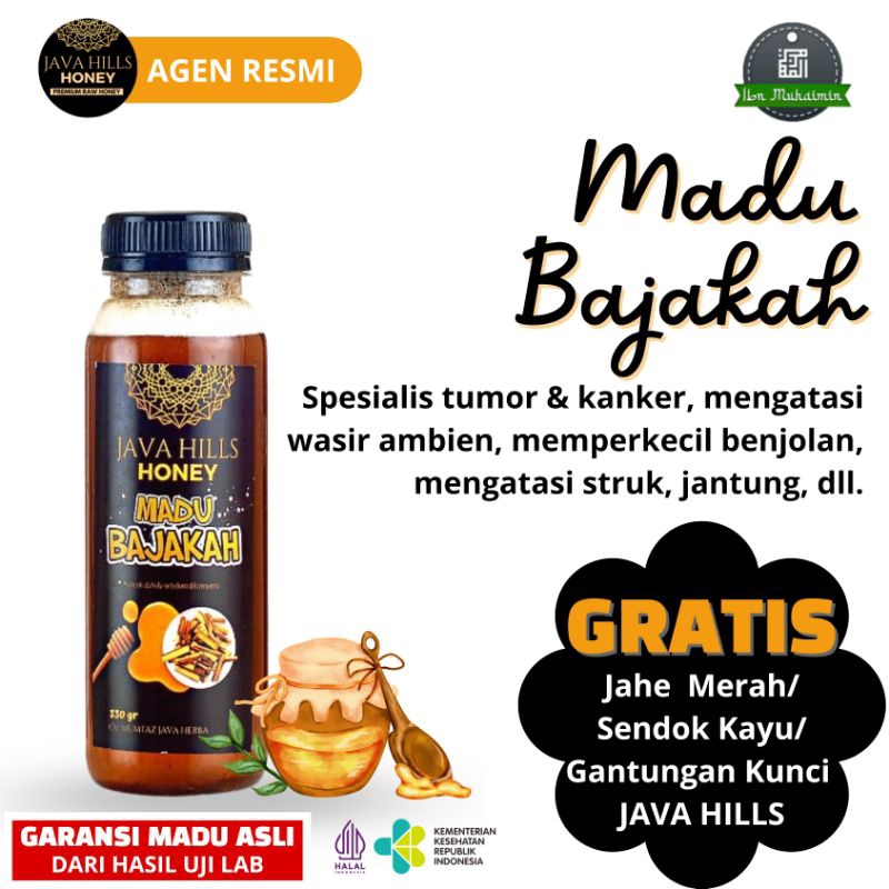 

java hills honey madu bajakah untuk tumor ambeien kista - javahills honey madu bajakah herbal premium raw honey 320gr