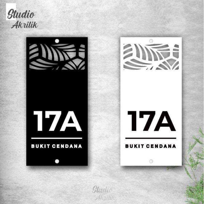 nomor rumah akrilik murah / nomor rumah minimalis / nomor rumah akrilik