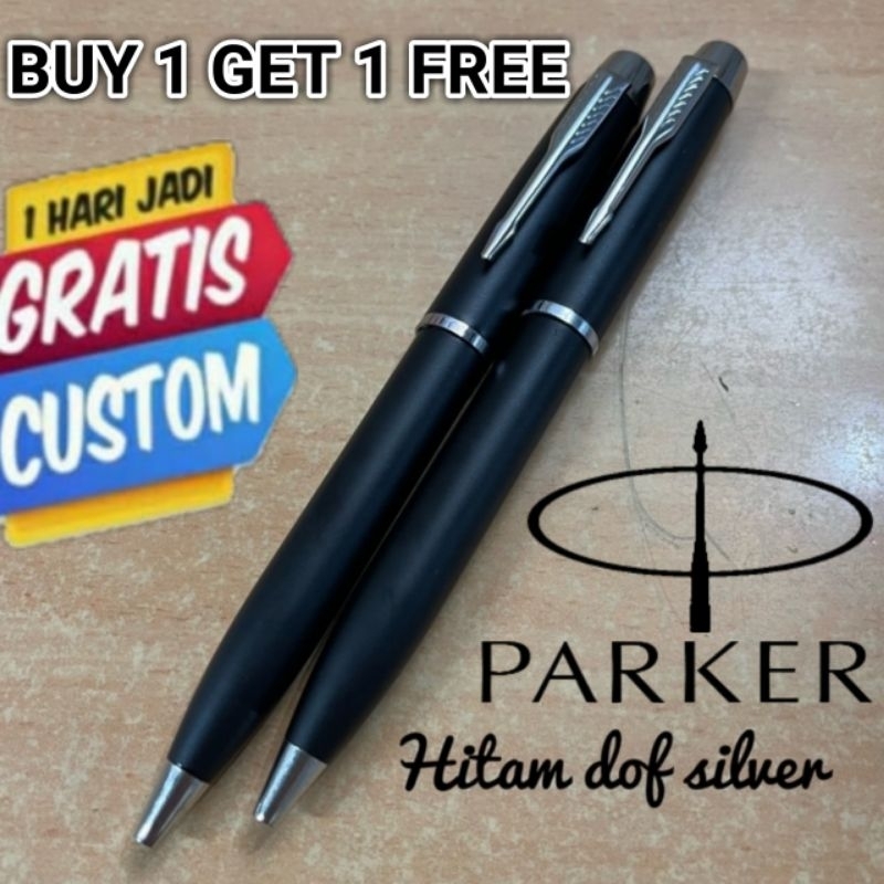 

Bollpoint Mewah Pen Parker Buy 1 Get 1 Free Black Stainless Clip Gratis Grafir Nama Dan Box Exlusive