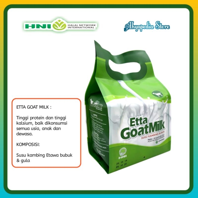 

ETTA GOAT MILK SUSU KAMBING ETTAWA BERKHASIAT