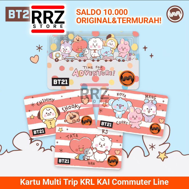 Kartu Multi Trip KRL KAI Commuter Line Edisi Special Edition BT21 Ready