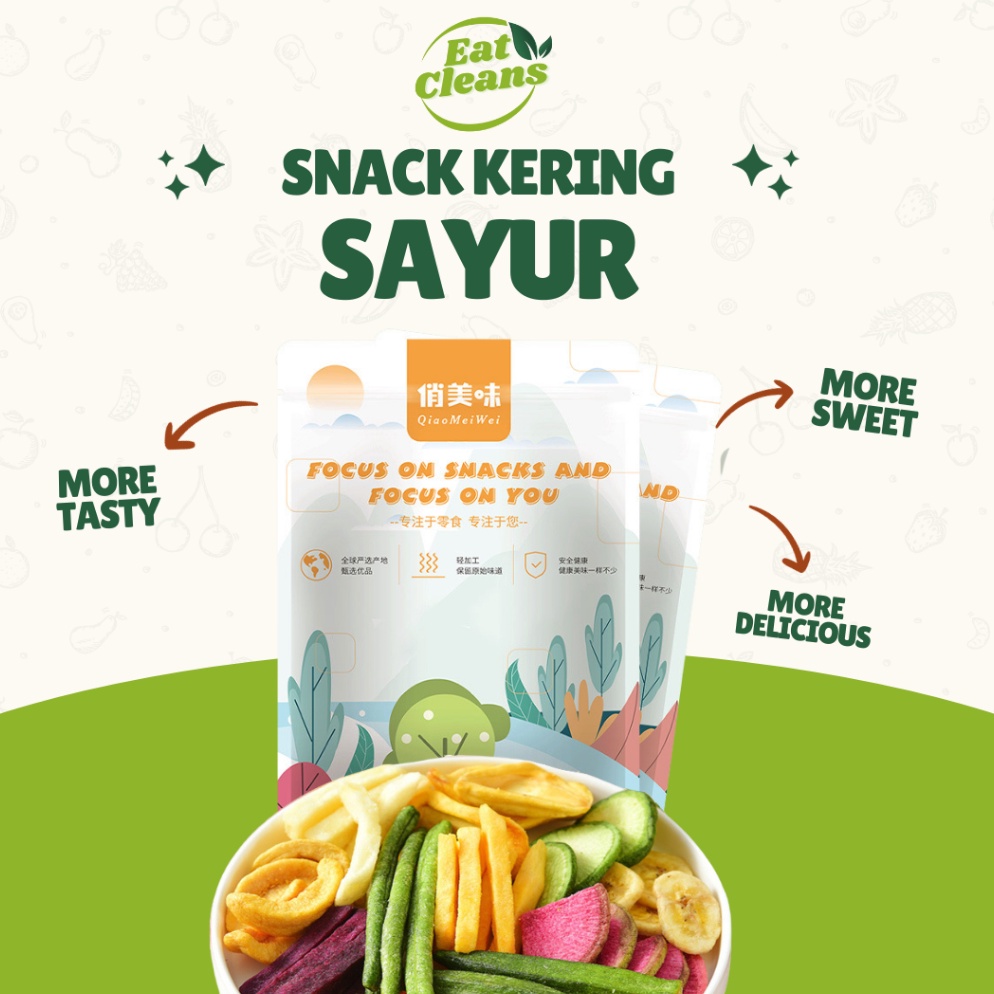 

HALAL Cemilan Snack Sayur Buah Kering Dried vegetable and fruit Snack Sehat Diet Guilty Free Snack Nyaman