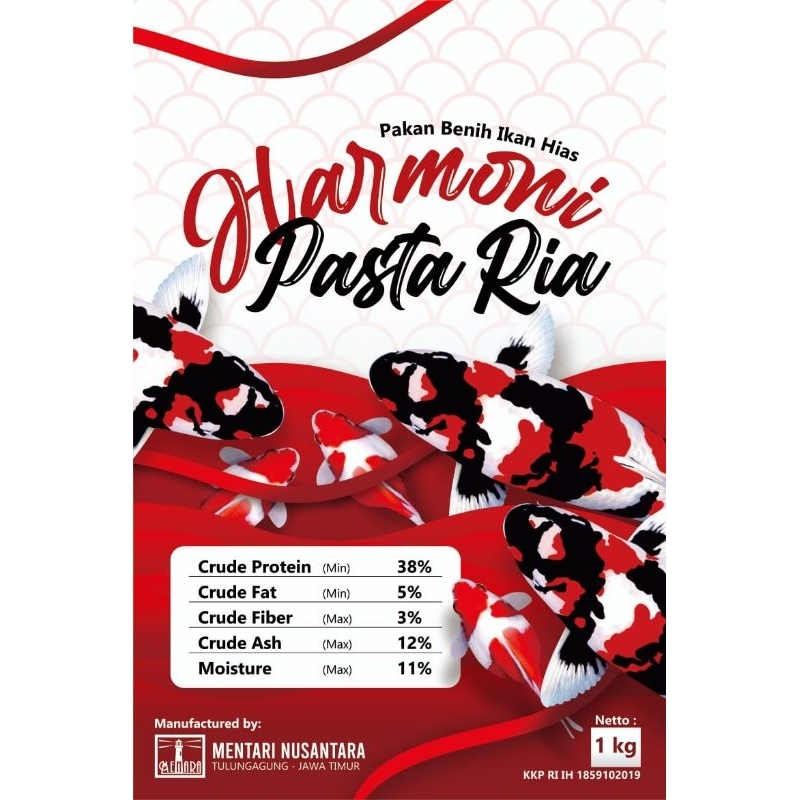Pakan Burayak Koi Blitar Koi Slayer Harmoni Pastaria 1kg