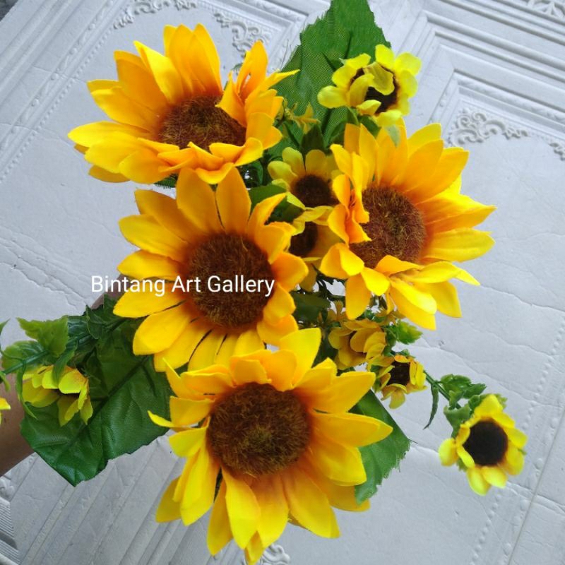 BUNGA MATAHARI 1 TANGKAI 7 CABANG