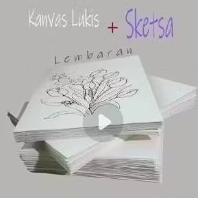 

Kanvas lukis lembaran sketsa ukuran 26x26