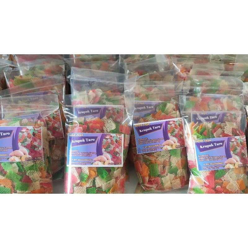 

KRUPUK TARO IKAN SELOK JAYA nett 250 gr