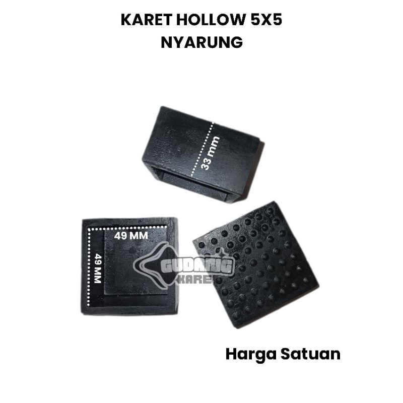 Karet Hollow 5x5 Nyarung / Karet Besi Hollow 5x5