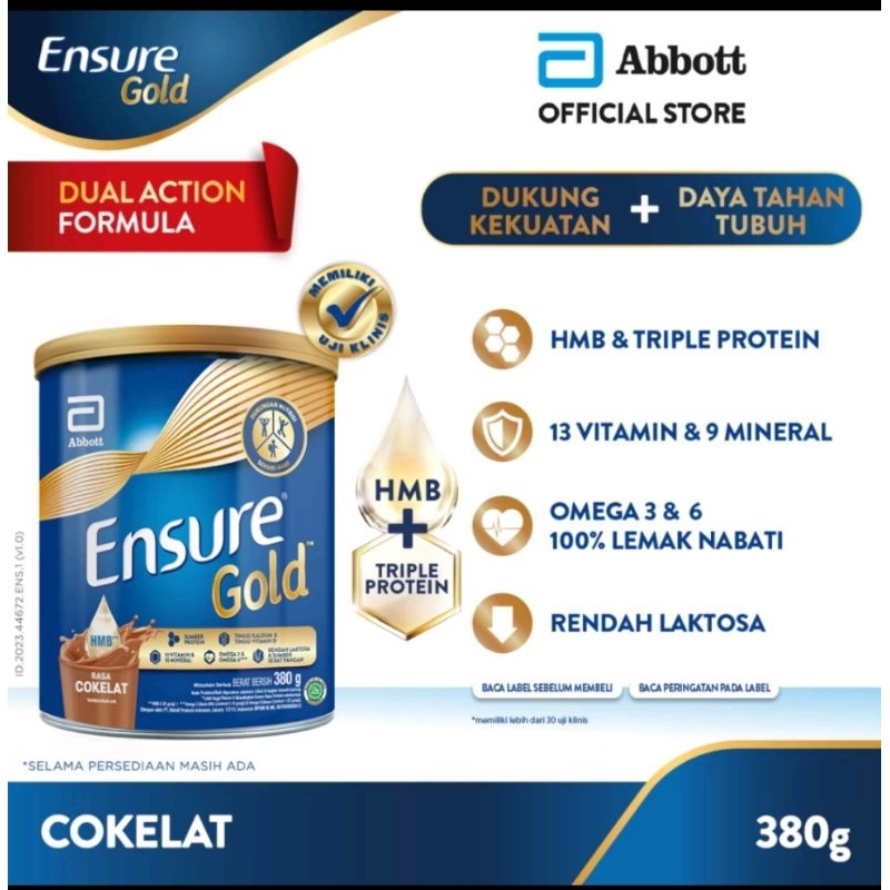 Ensure gold coklat