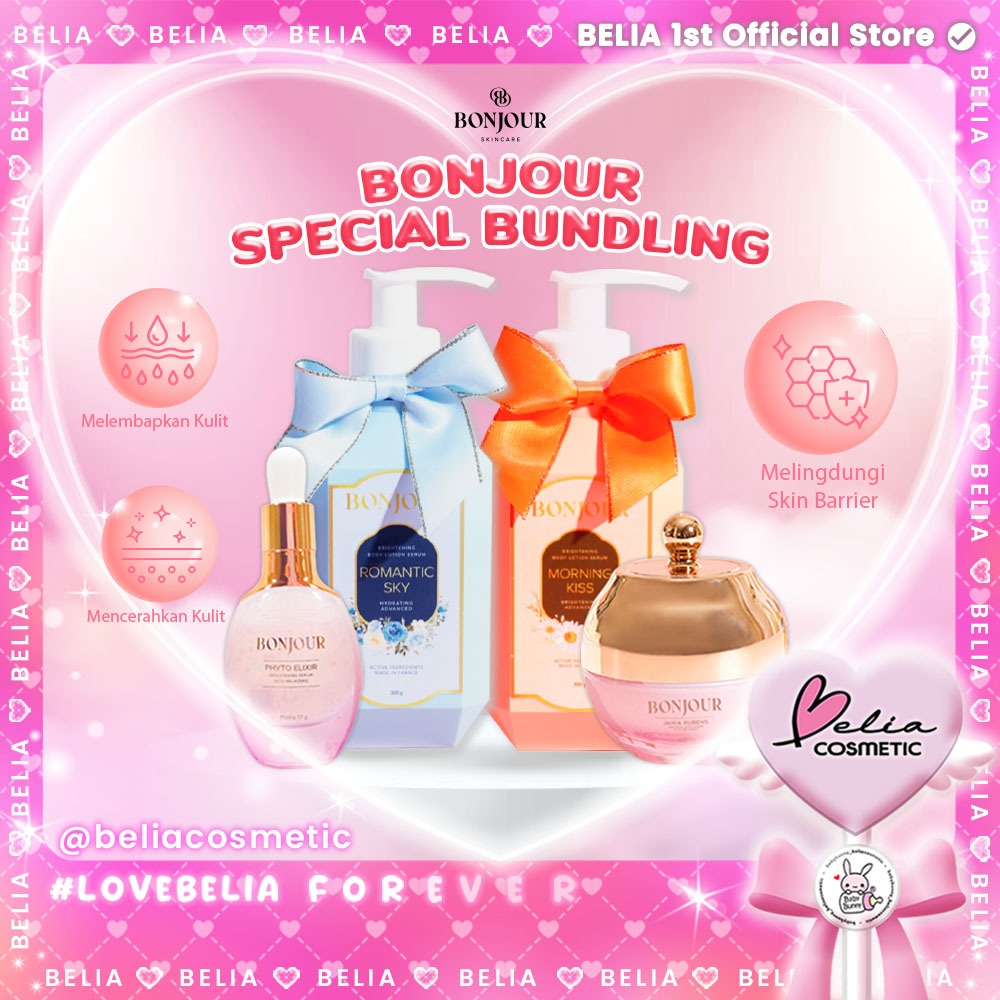 ❤ BELIA ❤ BONJOUR Skincare Special Bundling | Body Lotion Serum | Phyto Elixir Serum | Jania Rubens 