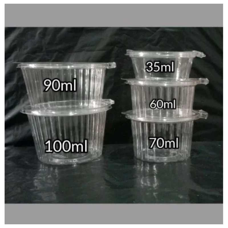 Mika Cup puding tutup senyawa 70 ml, 90ml dan 100ml Cup Jelly Puding