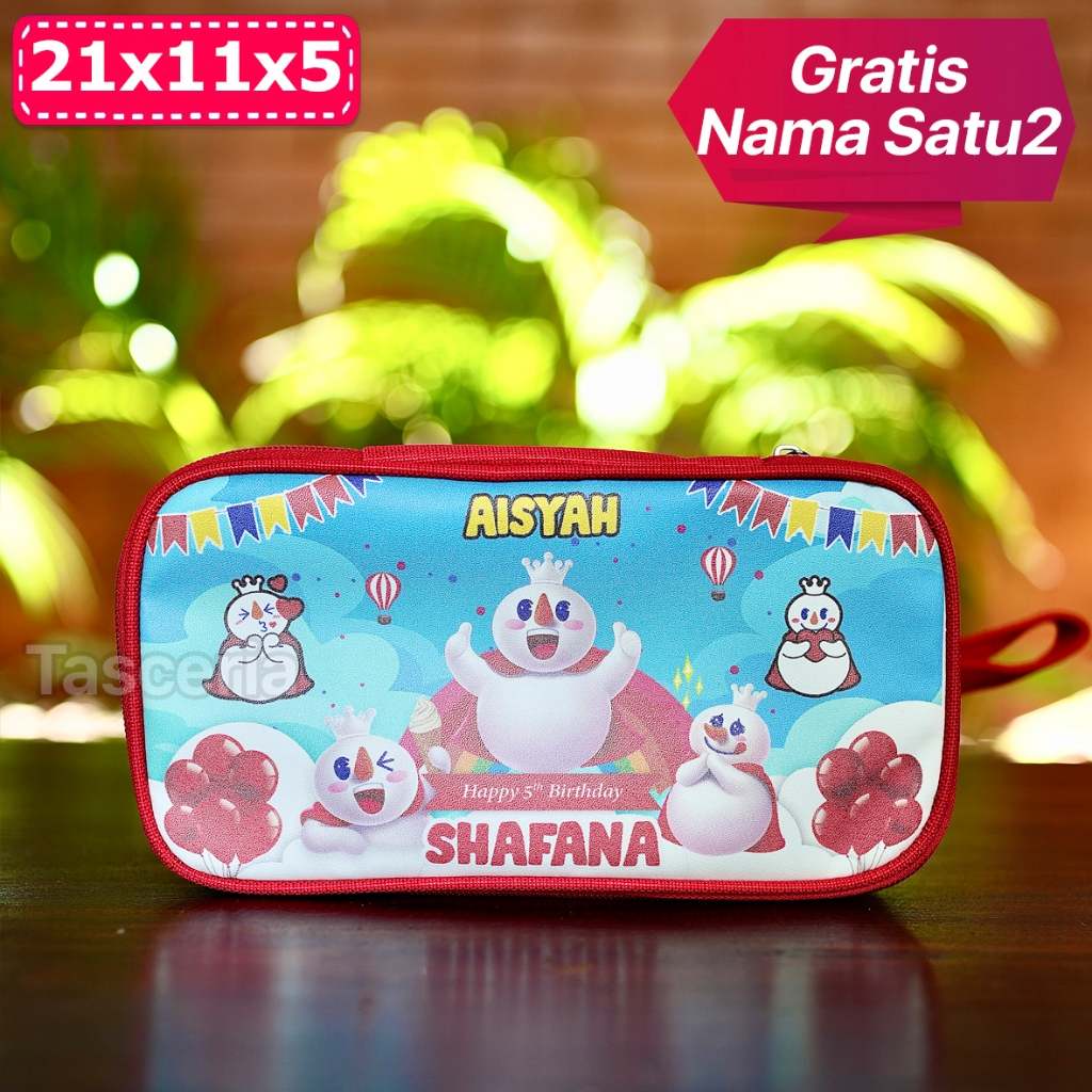 Kotak Tempat Pensil Anak Custom /  Pencil Pouch Custom Nama / kotak pensil anak custom / Pencil Case