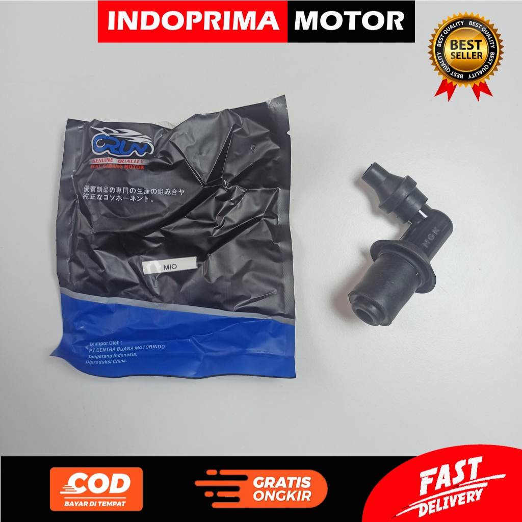 CRUN cop busi. kepala busi. tutup busi yamaha mio lama. mio sporty. smile dan soul karbu