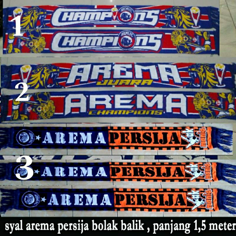 Syal arema juara arema persija