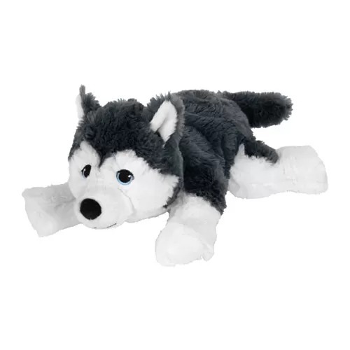 Boneka Anjing Siberian Husky Mainan Boneka Anak Ukuran 26cm EYO IK4271