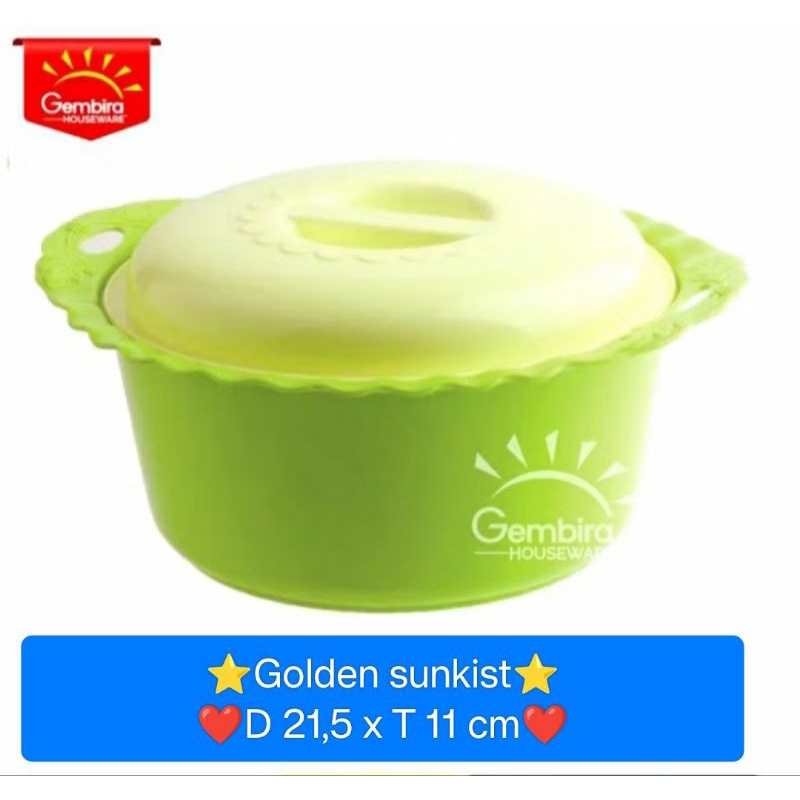 [ ⭐FREE ONGKIR⭐ ] Tempat sayur golden sunkist btb 2021 basi tutup bulat ori