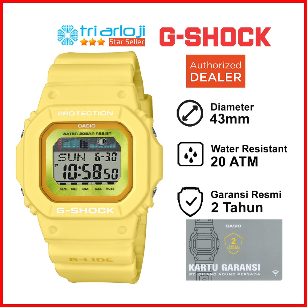 Casio G-Shock GLX-5600RT-9DR Jam Tangan Digital Pria GSHOCK G-LIDE GLX-5600RT-9 GLX-5600RT GLX5600RT