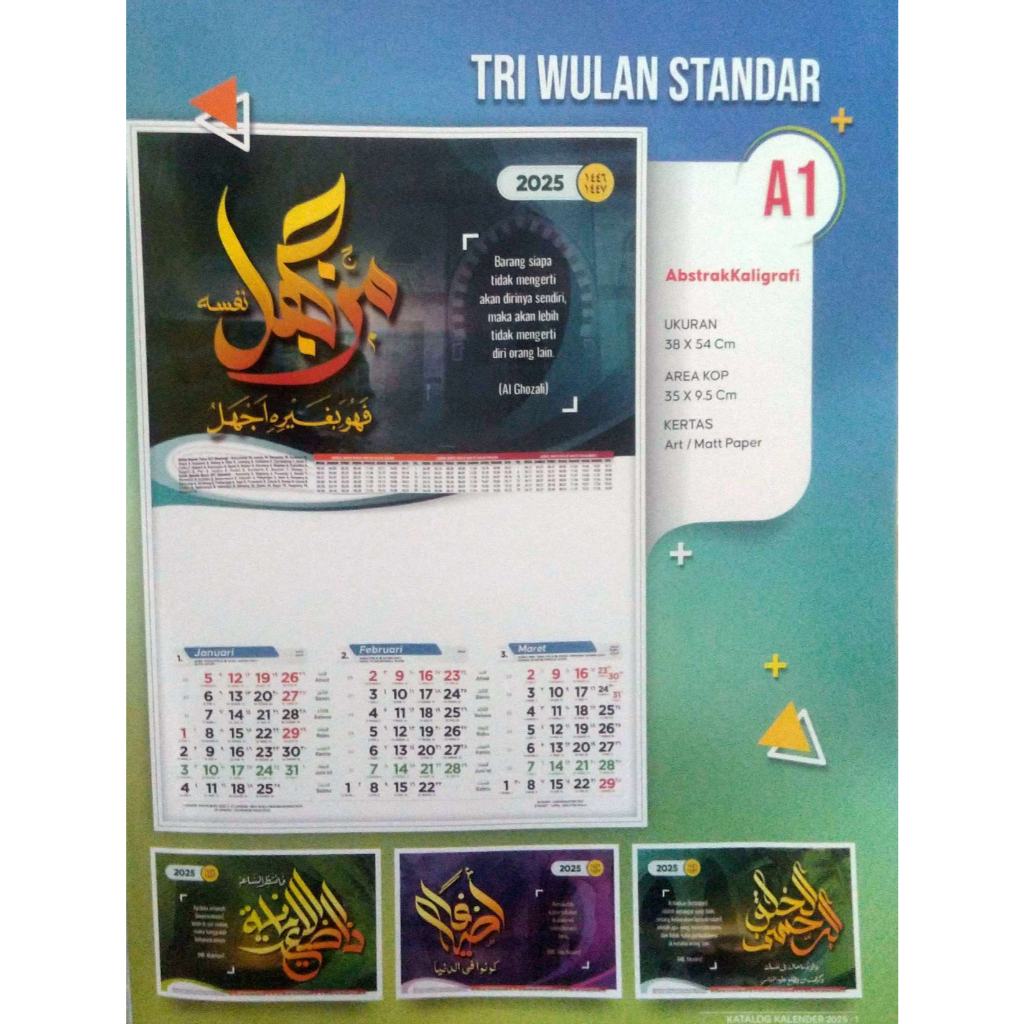 

Cetak Kalender Dinding Blangko 2025 Triwulan dan Caturwulan