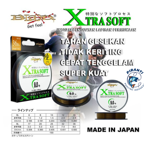 Senar Pancing kuat Blood Xtra Soft 150M