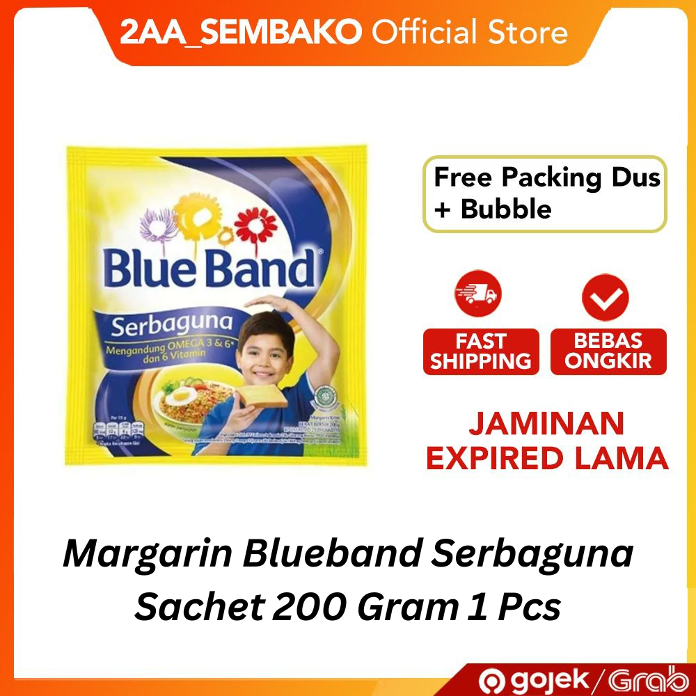 

Margarin Blueband Serbaguna Sachet 200 Gram 1 Pcs