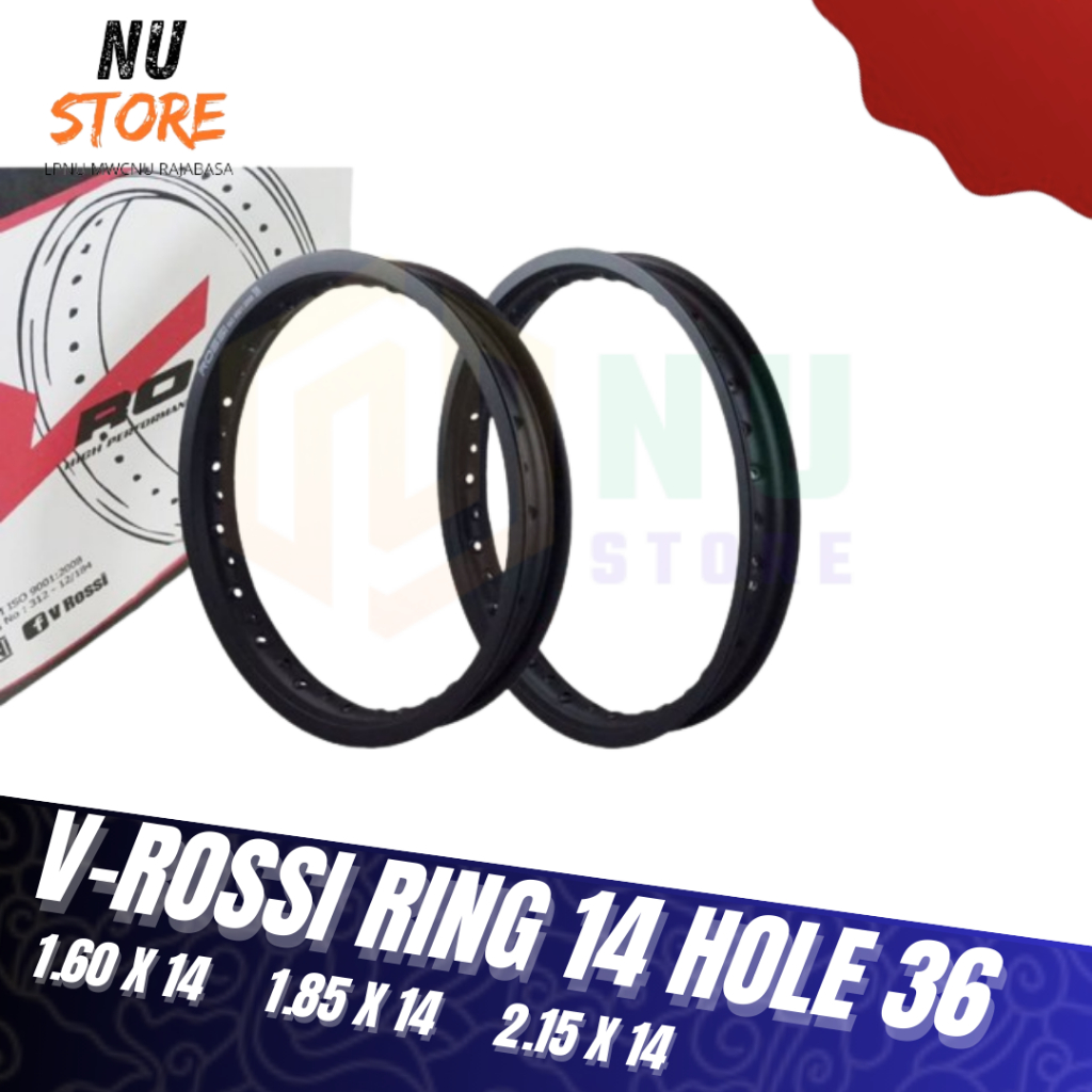 SATUAN | RIM Velg Jari-Jari V ROSSI RING 14 | VELG ROSSI