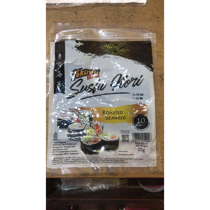 

TOKINORI SUSHI NORI 10 LEMBAR DAN 50 LEMBAR