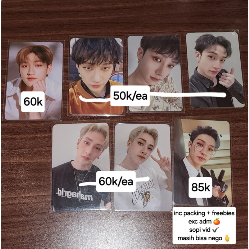 bangchan photocard nacific R9 mahagrid R1 R2 appmus 5star s-class maniac jyp shop rockstar LD offlin