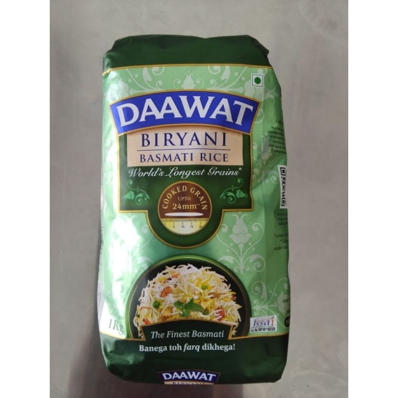 

Daawat Biryani/Basmati Rice Biryani/I kg /India