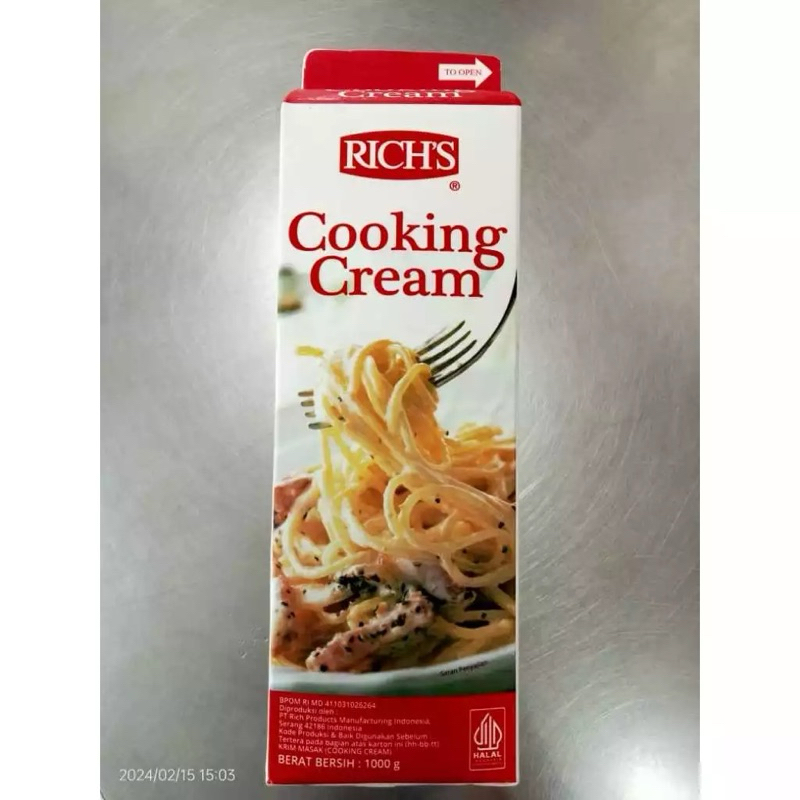 

RICH’S Cooking Cream Gold Label 1000gr krim masak