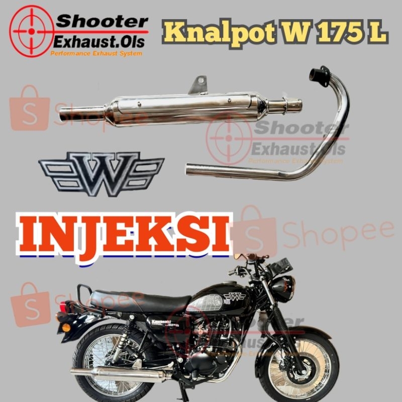 Knalpot W 175 injeksi model Classic standar