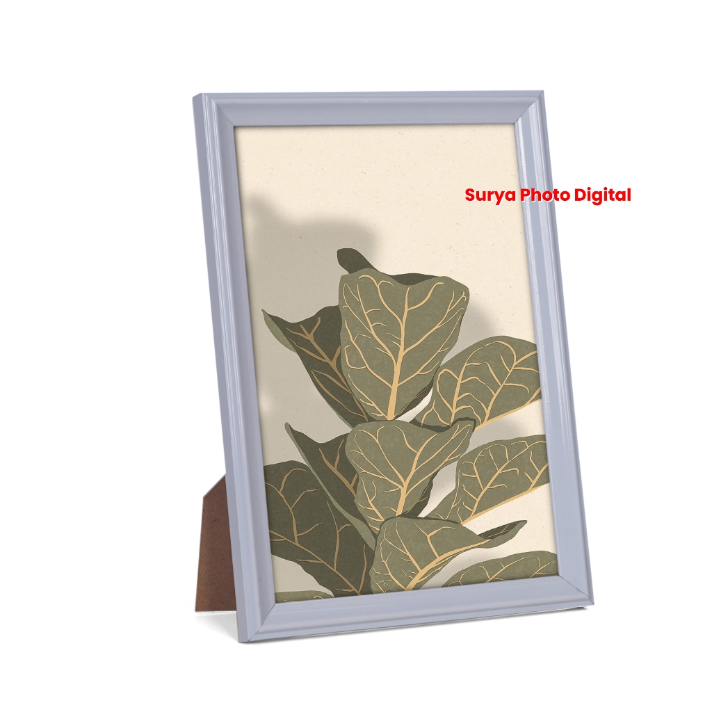 Frame Bingkai Pigura Foto Minimalis Warna Putih Ukuran 8RW (20x30cm)