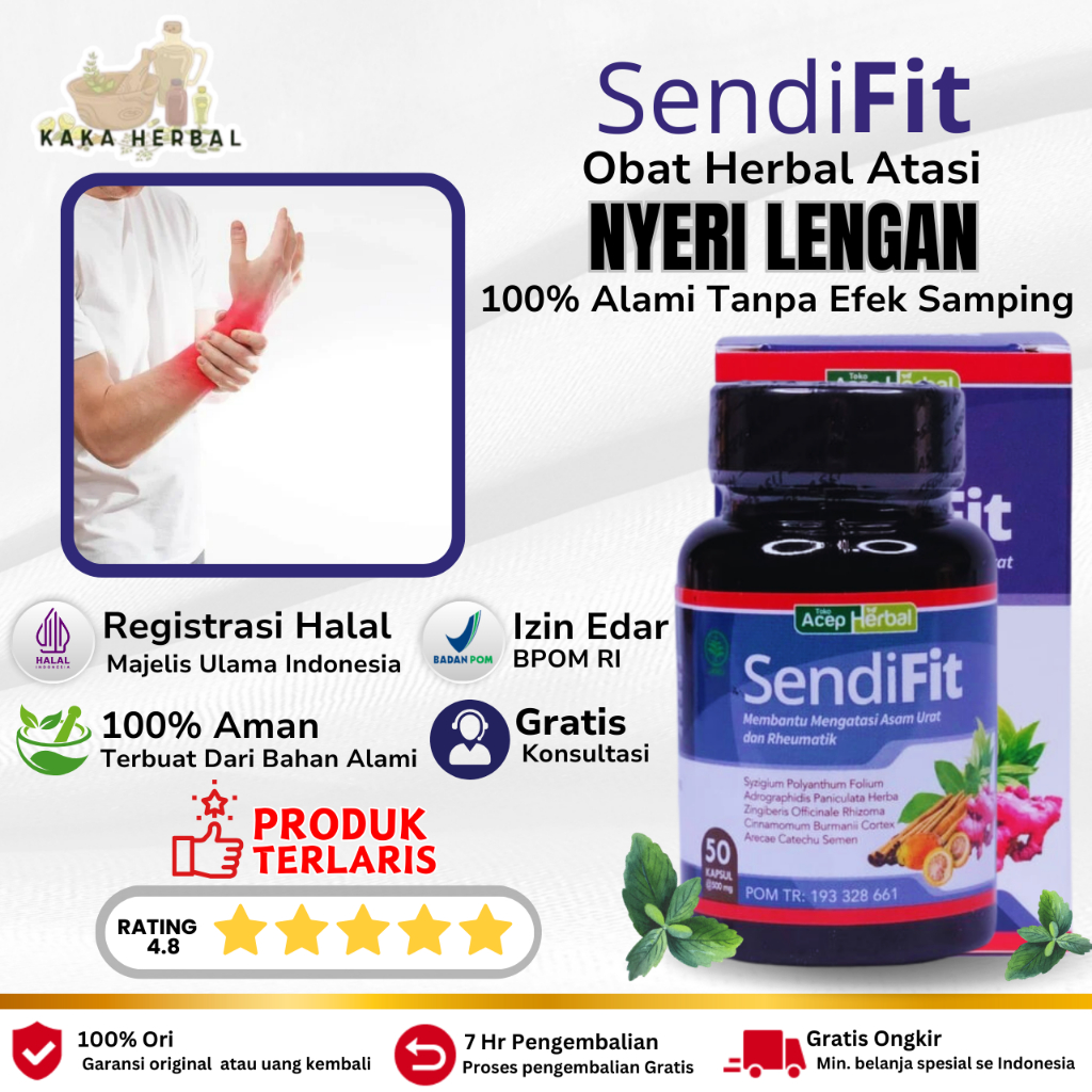 Kaka Herbal - Obat Nyeri Lengan Kanan Kiri, Obat Nyeri Lengan Sebelah, Obat Frozen Shoulder, Obat Ny