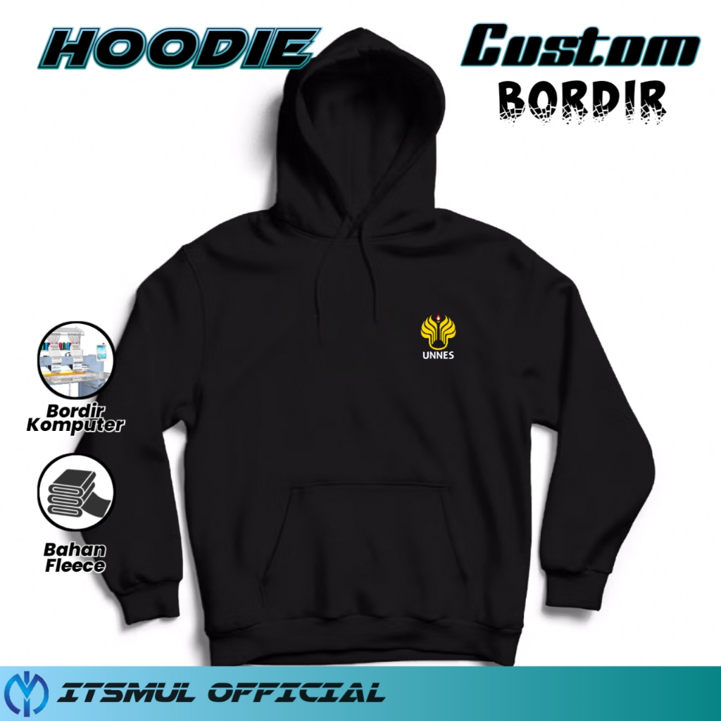 Hoodie Universitas Negeri Semarang Jaket Unnes Bordir