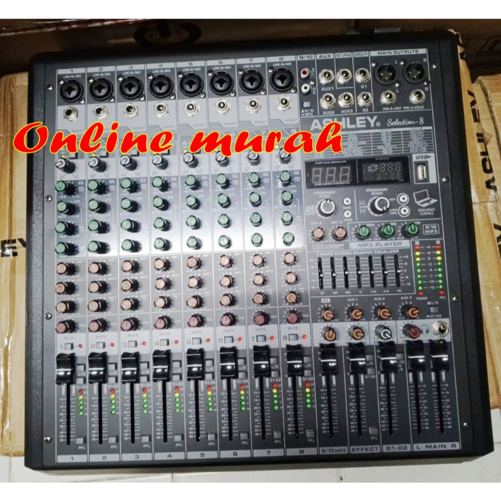 mixer ashley selection 8 ORYGINAL 8 channel ashley selection8