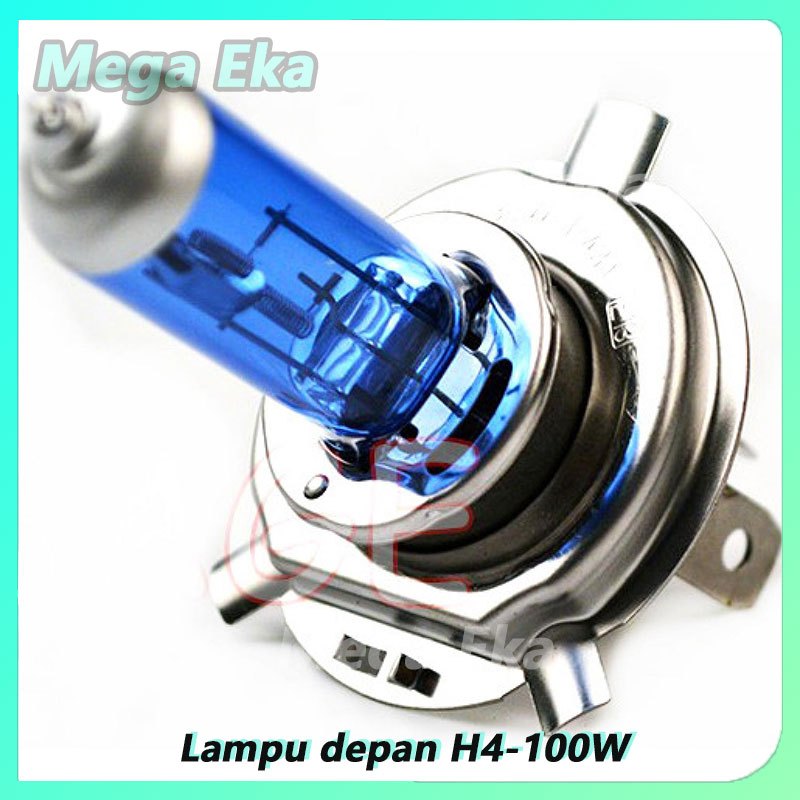 LAMPU MOBIL DEPAN HALOGEN HEADLIGHT XENON 1PCS H4 12 VOLT SUPER TERANG LAMPU MOBIL DEPAN SUPER TERAN