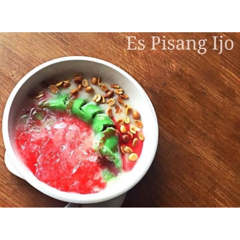 

Es Pisang ijo Berbagai varian Rasa