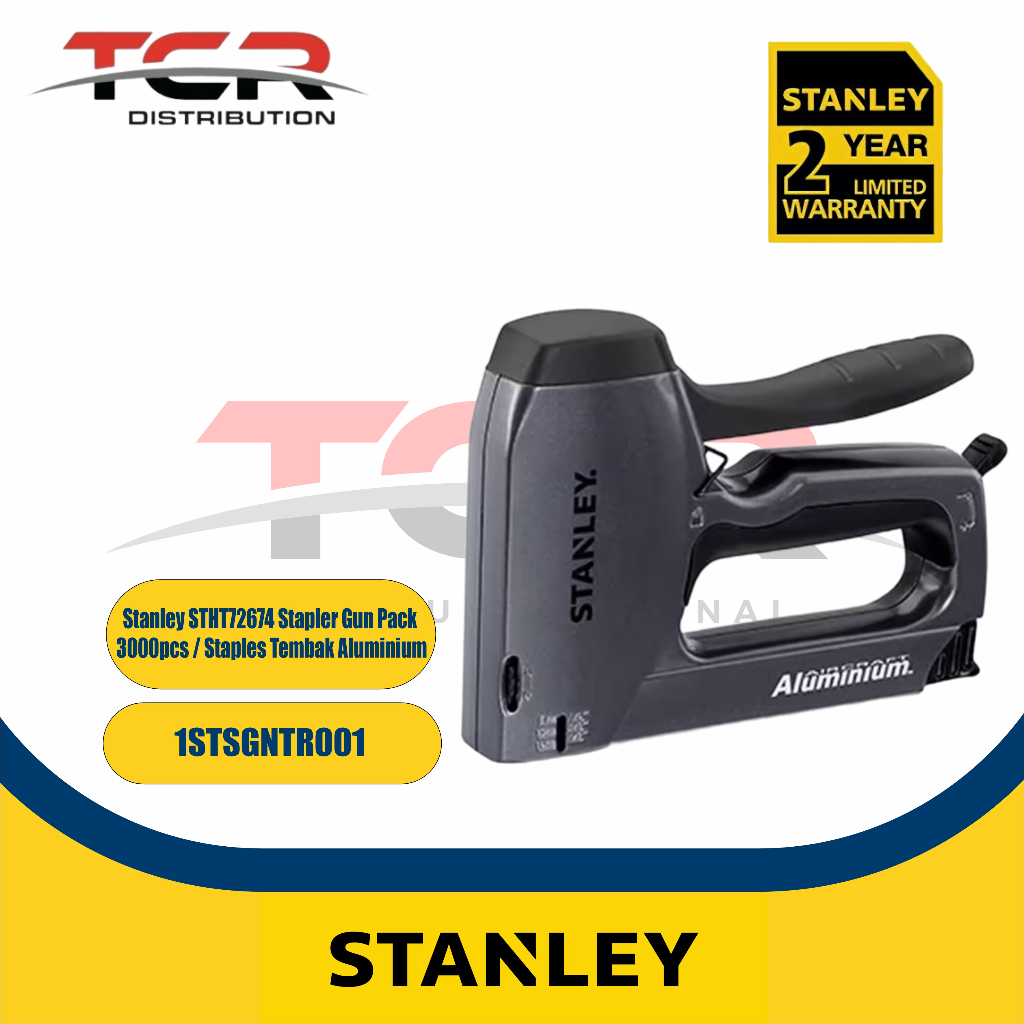 

Stanley STHT72674 Stapler Gun Pack 3000pcs / Staples Tembak Aluminium