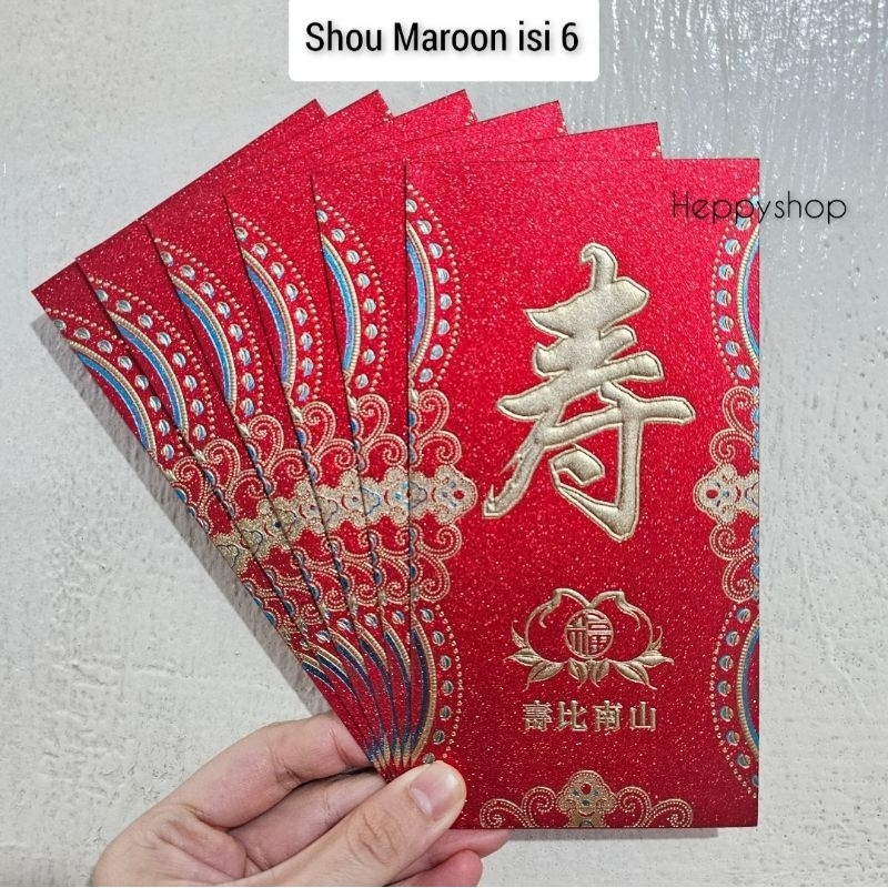 

Angpao Shou Panjang Umur, Angpao Longevity Birthday Ulang Tahun