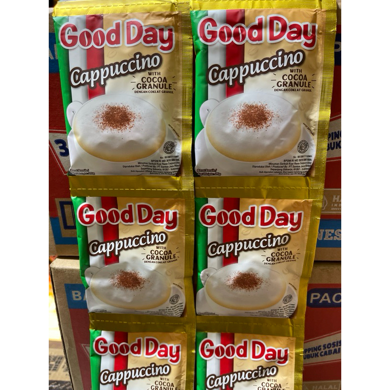 

GOODDAY CAPPUCINO RENCENG ( ISI 10 SACHET )
