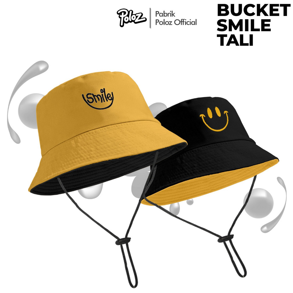 TOPI BUCKET TOPI BUCKET WANITA TOPI BUCKET PRIA TOPI BUCKET BORDIR SMILE TOPI BUCKET ANAK KOREA