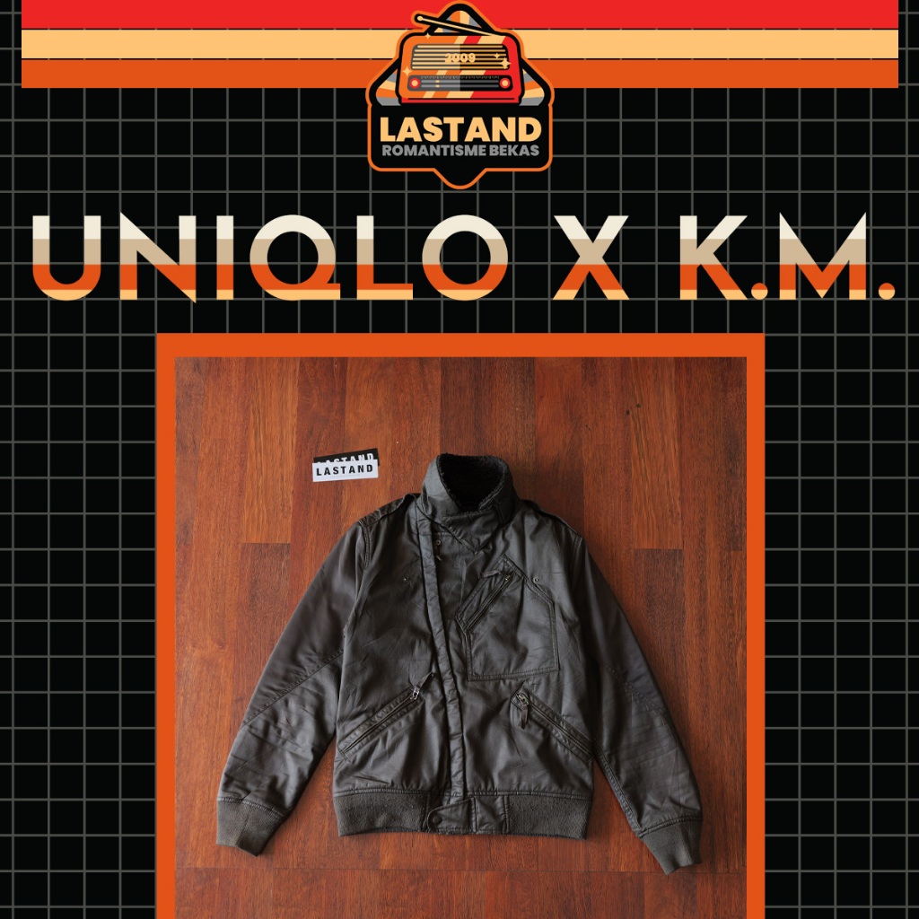 Jaket Uniqlo x Kminori Morishta Bomber Biker Jacket