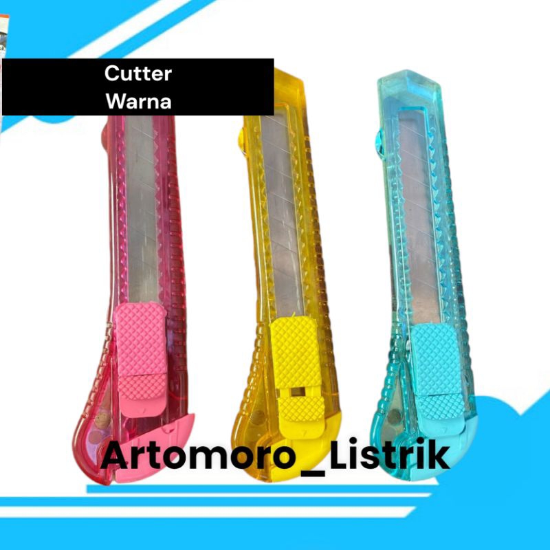 

Cutter Warna-warni/Cutter Transparan/Cutter Bening/Cutter Warna