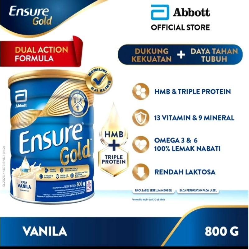 

Ensure Gold 800 grm Kemasan Terbaru